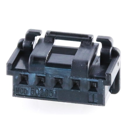 Molex Board Connector, 5 Contact(S), 1 Row(S), Female, 0.079 Inch Pitch, Crimp Terminal, Locking,  5023510501
